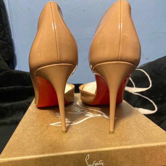 Christian Louboutin Iriza 85 Patent leather Nude pump size 43 - Picture 13 of 13